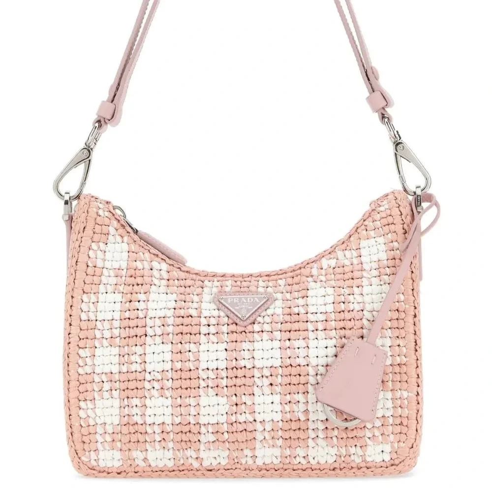 ❌❌SOLD! Prada Re-Edition Crochet Raffia Shoulder Bag - Picture 1 of 4